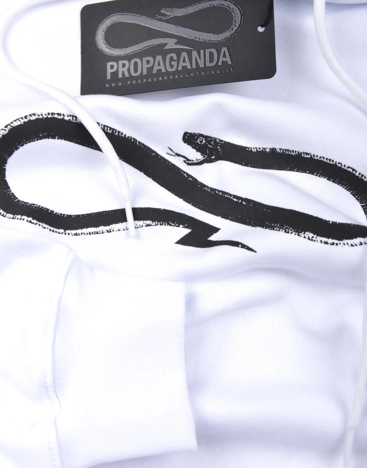 Felpa Propaganda White logo Hoodie