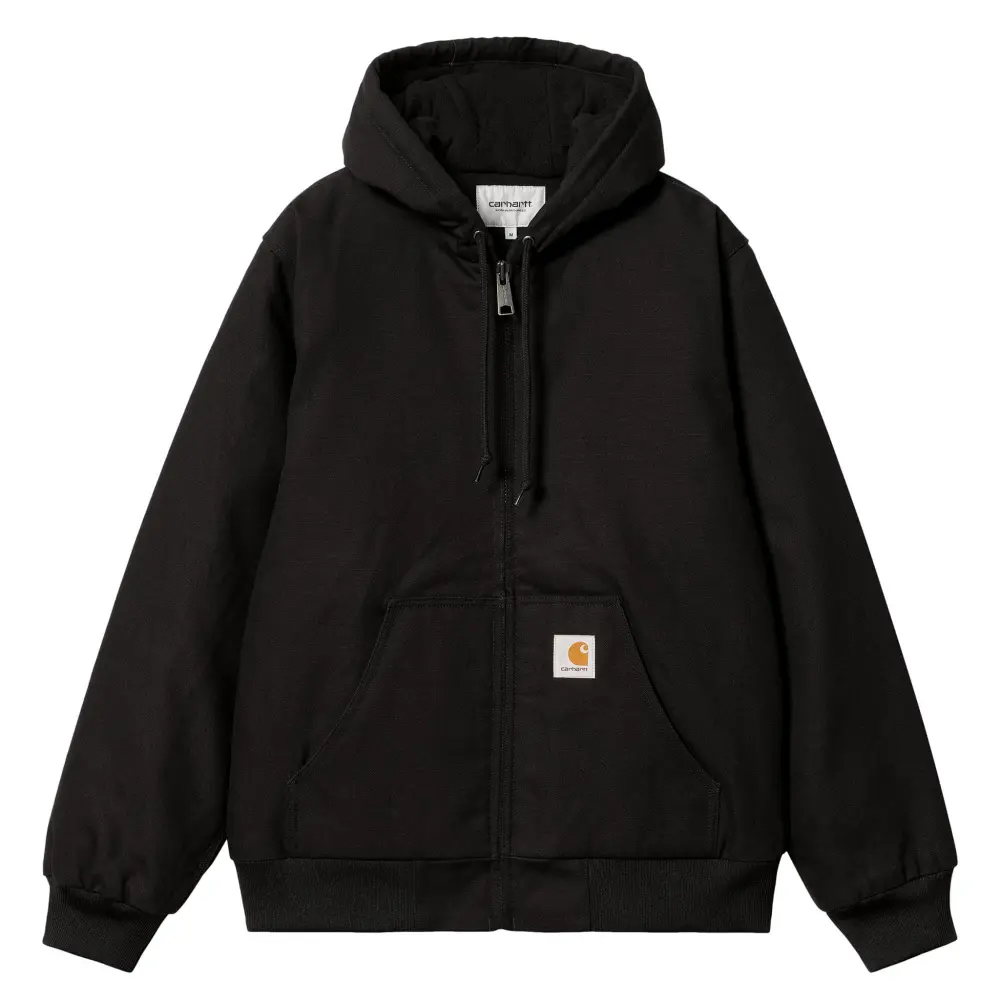 Carhartt Active jacket nera rigid cotton