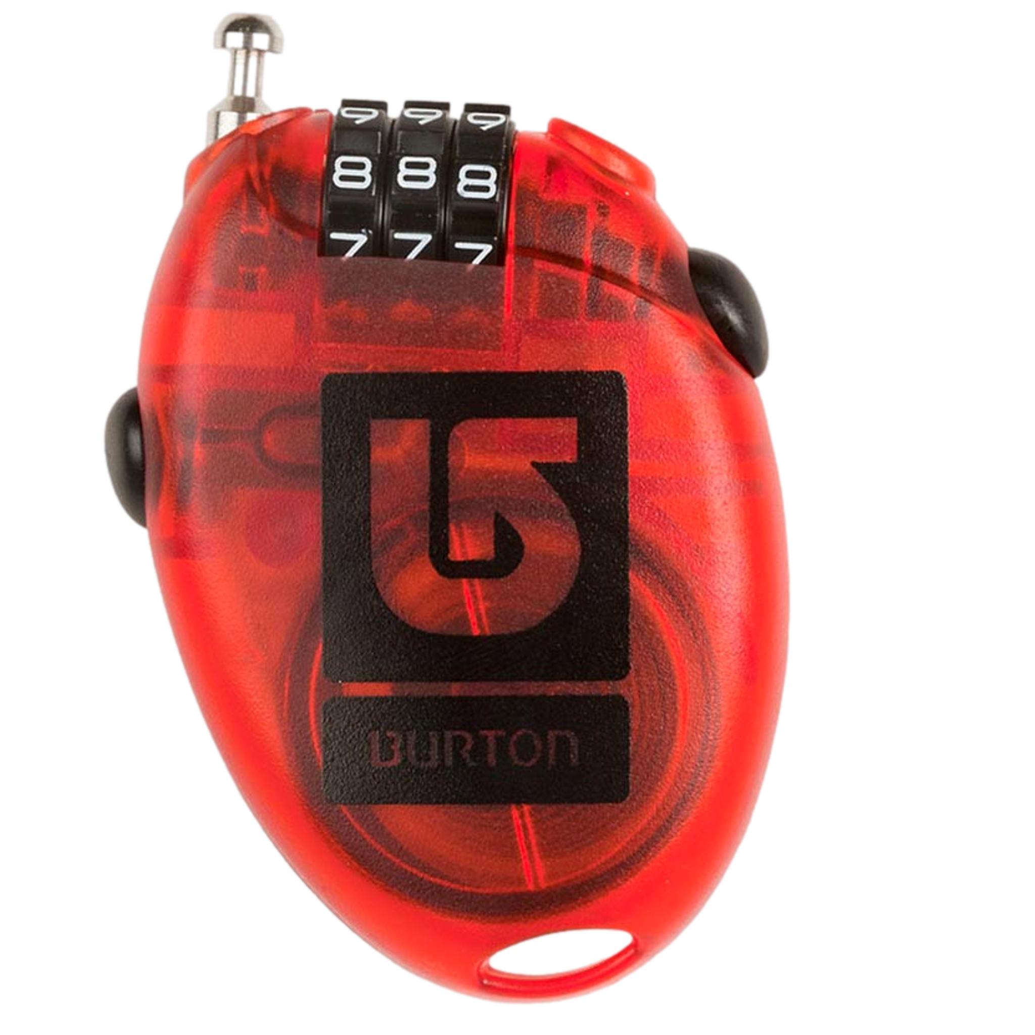 Burton Cable Lock Red Number Combo