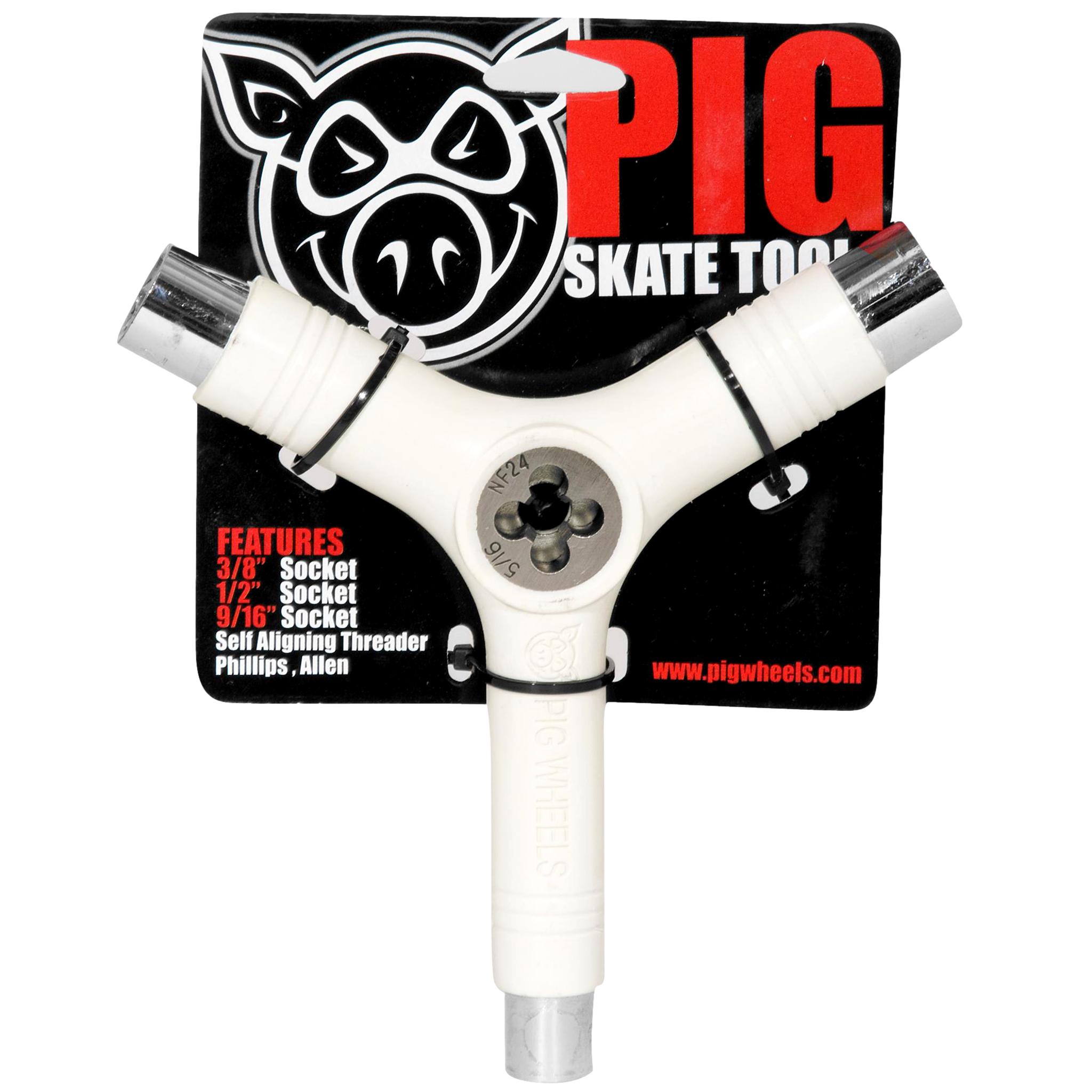 Pig Tool Skateboard Con Filettatore White