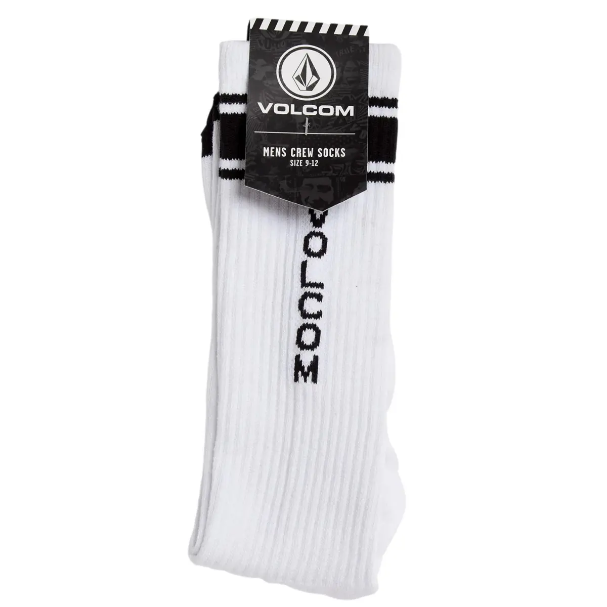 Volcom High Stripe Sock White