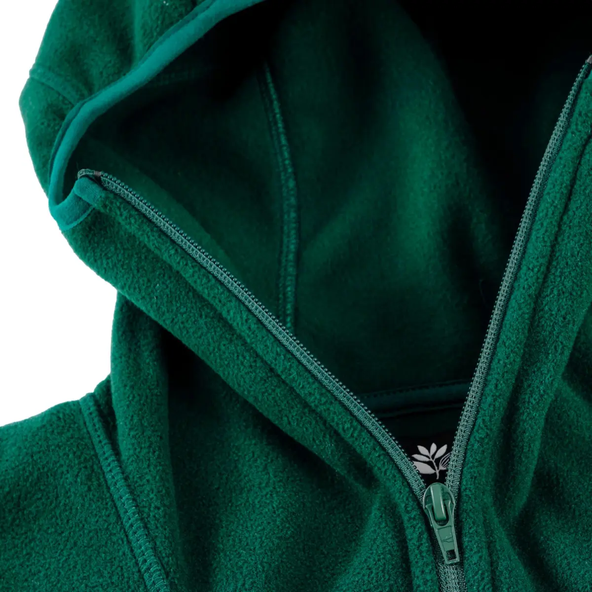 Antartic zipped hoodie green magenta