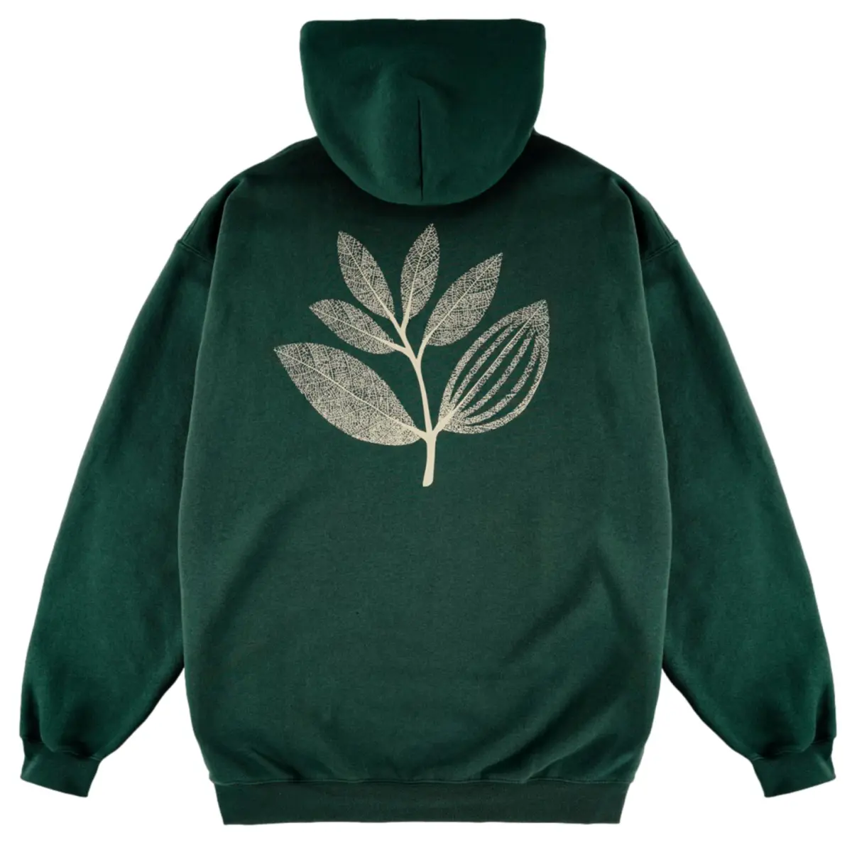 botanic hoodie green magenta