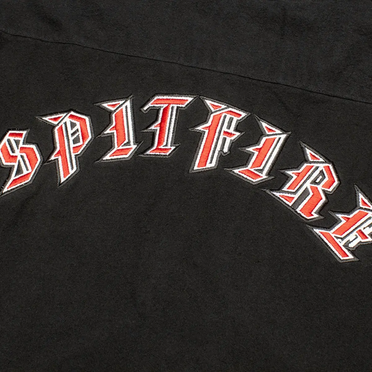 spitfire shirt old emb flanel black