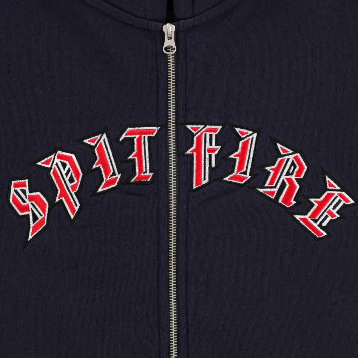 Spitfire old emb zip hoodie blu