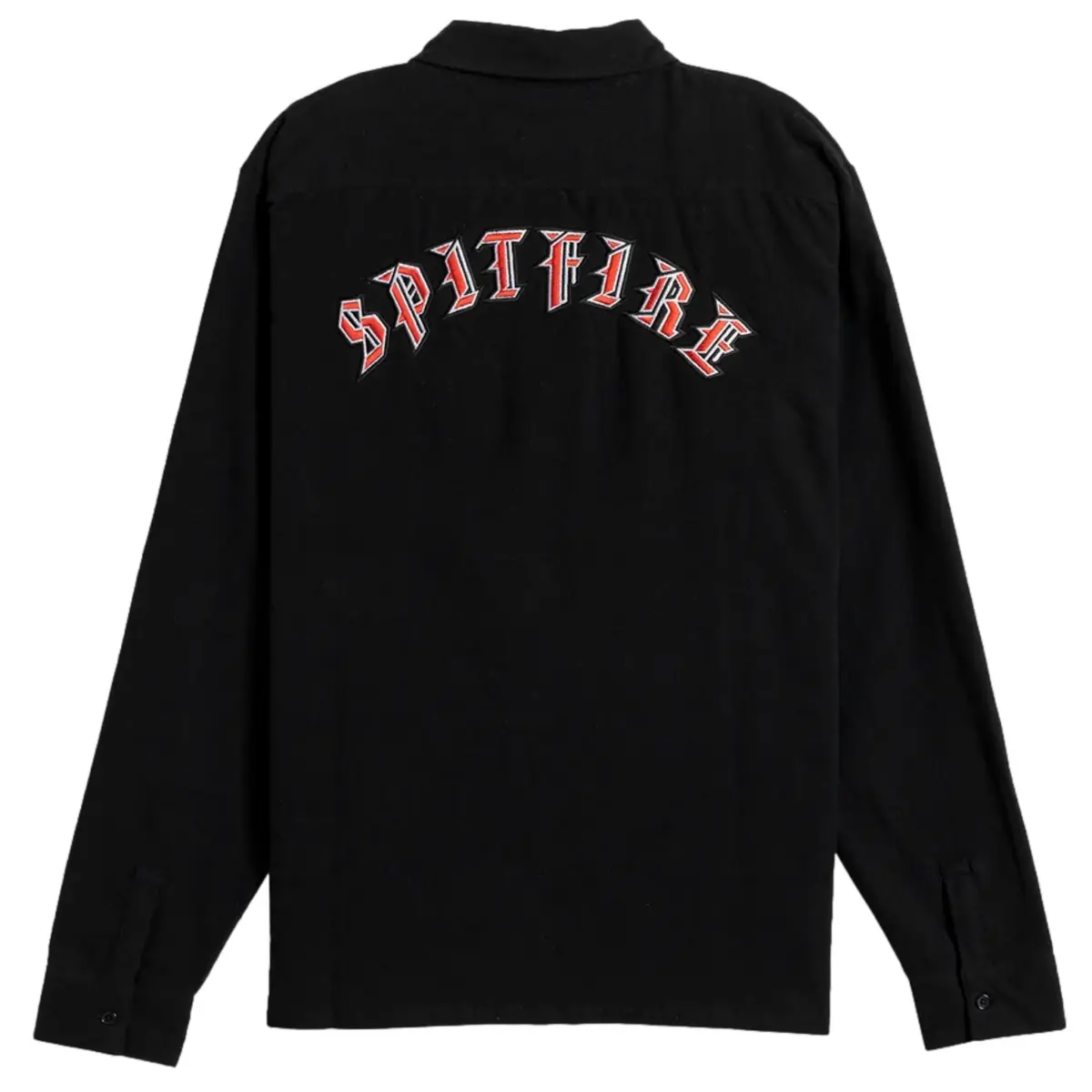 spitfire shirt old emb flanel black