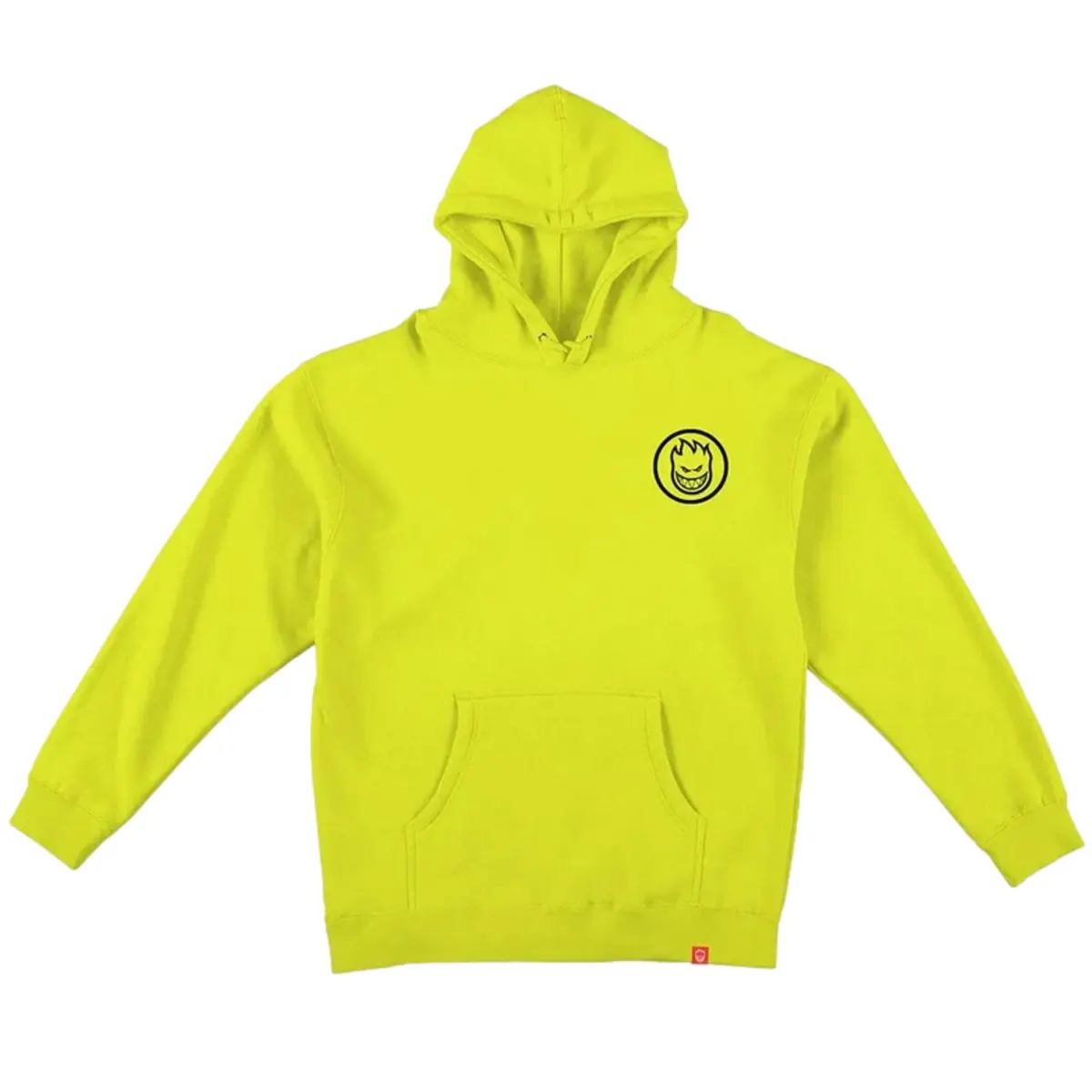 Spitfire swirled classic hoodie yellow fluo