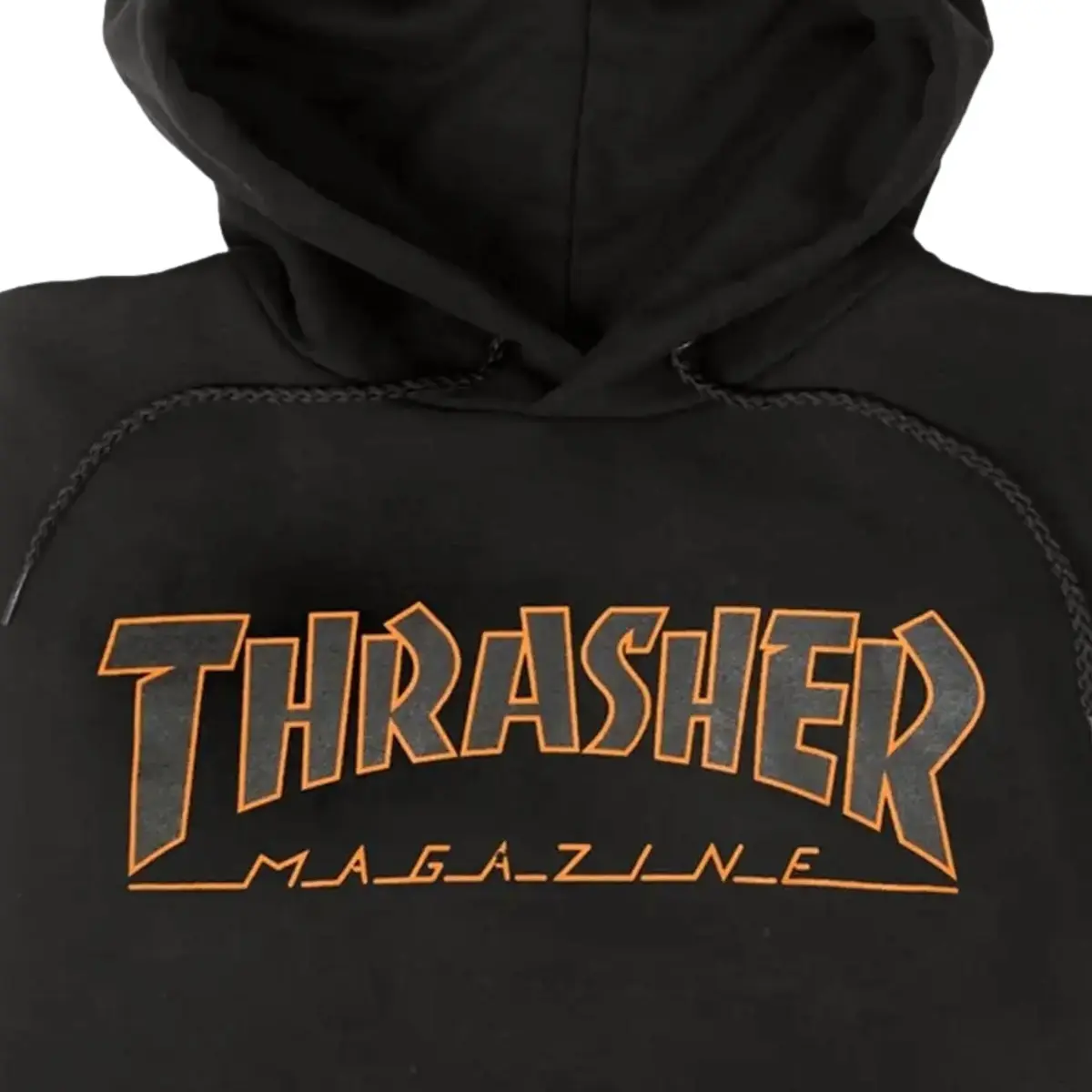 Thrasher Felpa Black orange Skate Mag Hoodie