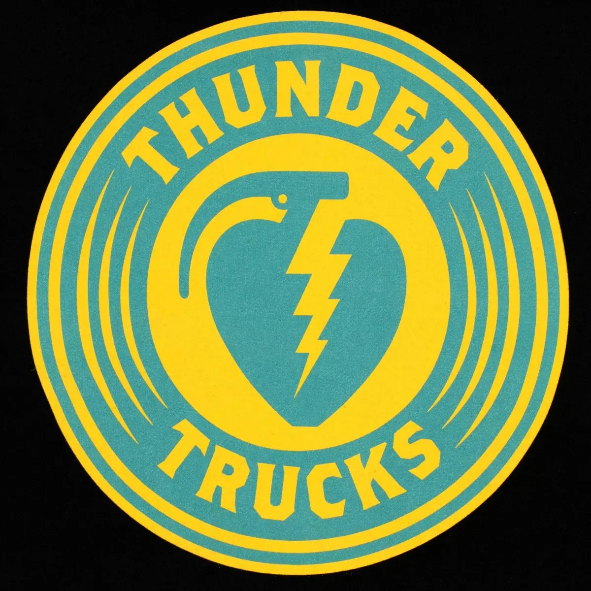Thunder zip hoodie logo black