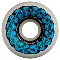 ruote skateboard circle skull blue bones 54mm p5 sidecut