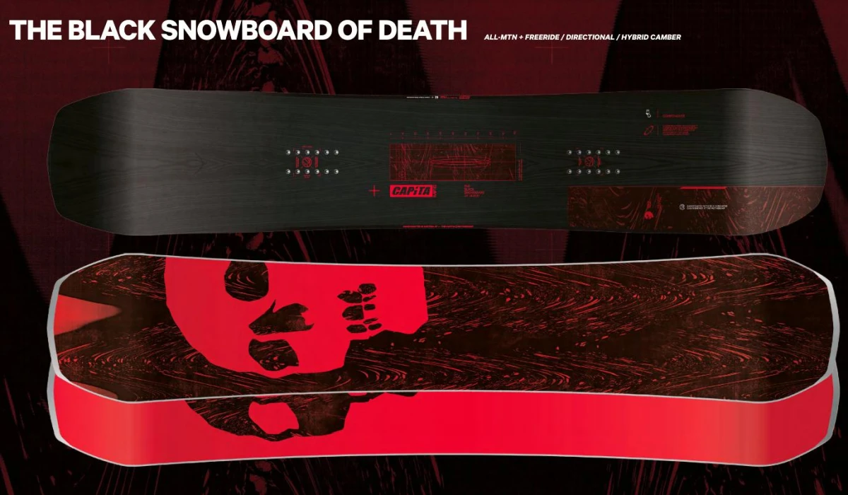 CAPITA BLACK SNOWBOARD OF DEATH