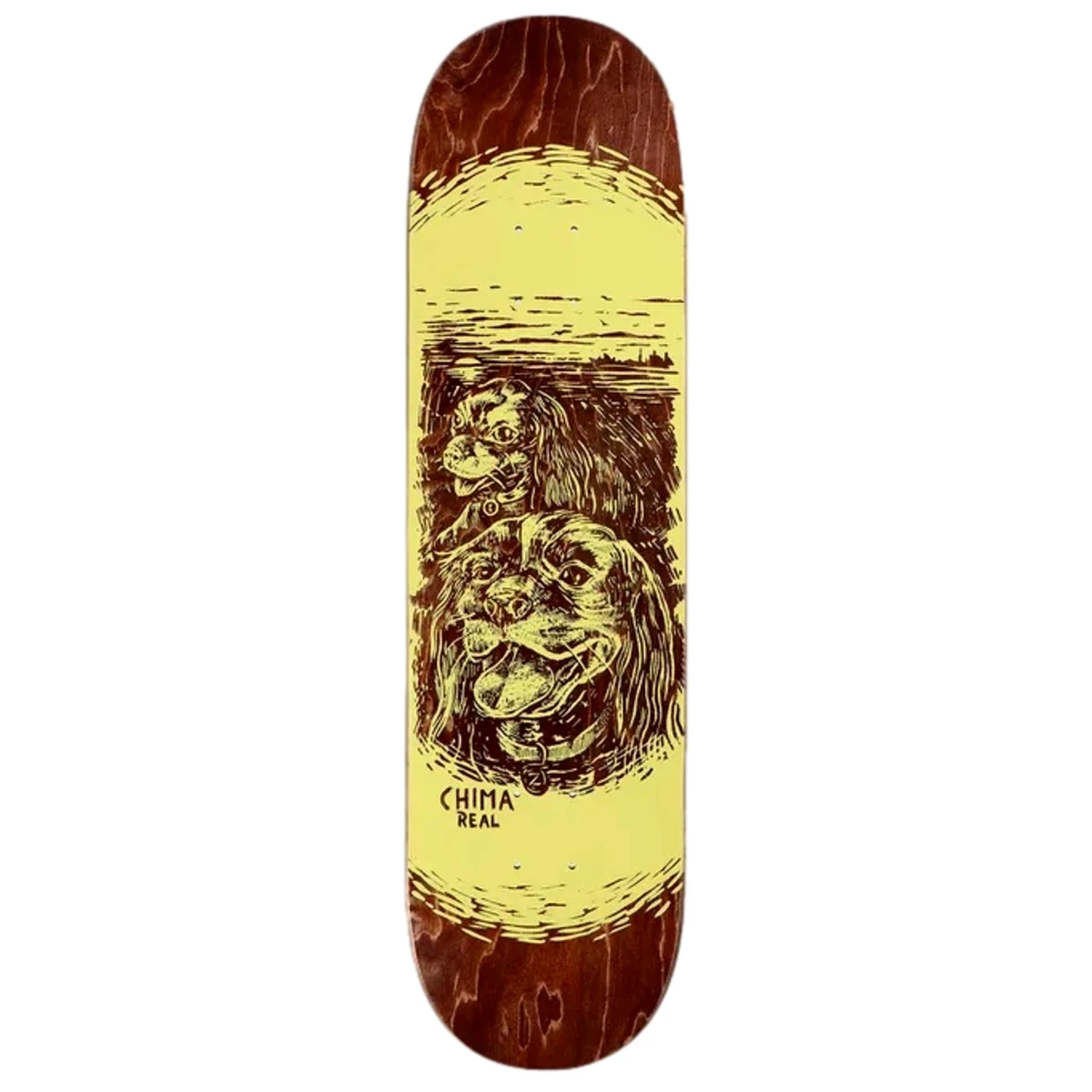 REAL SKATEBOARD DECK IGGY & FIGGY 8.25