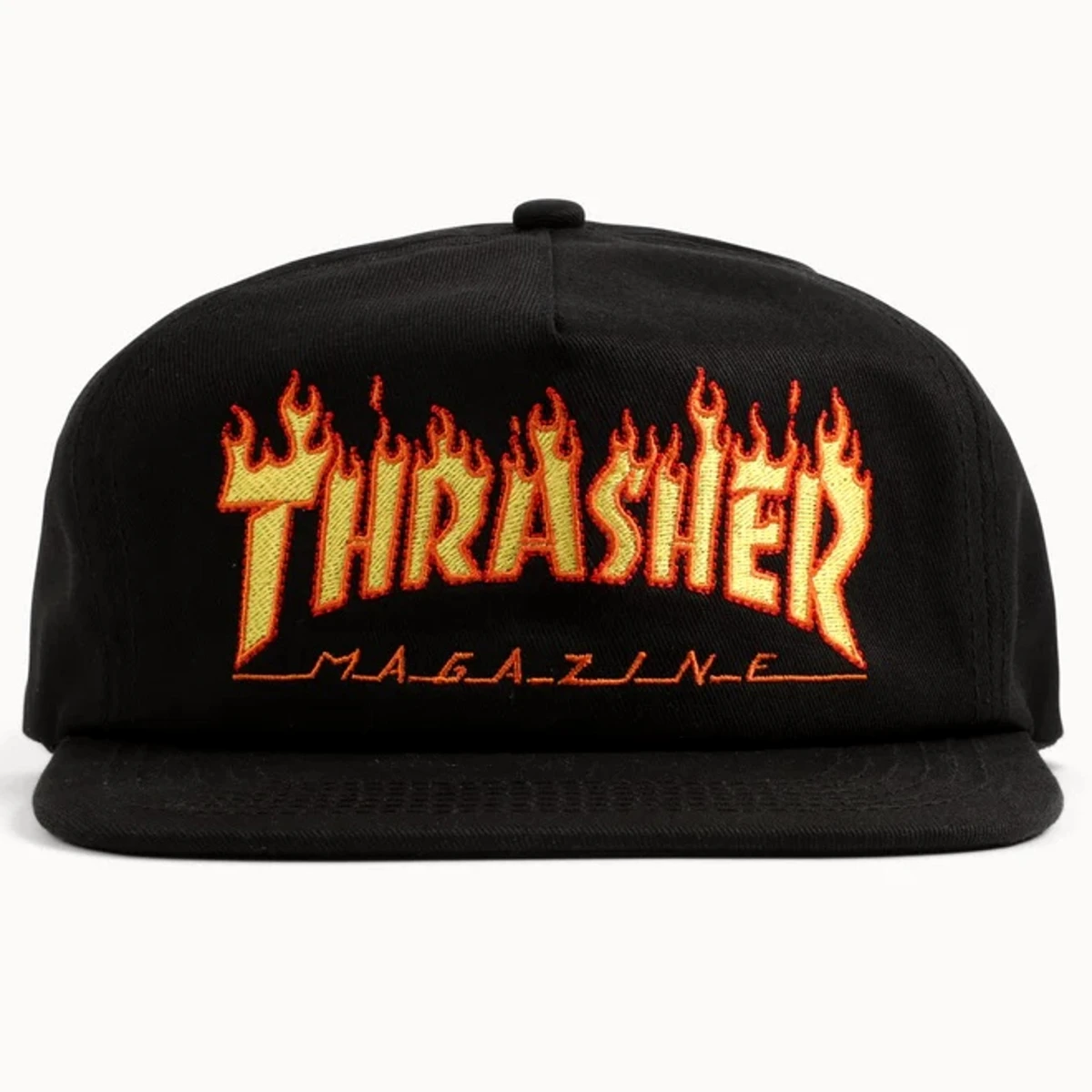 thrasher snapback logo flame