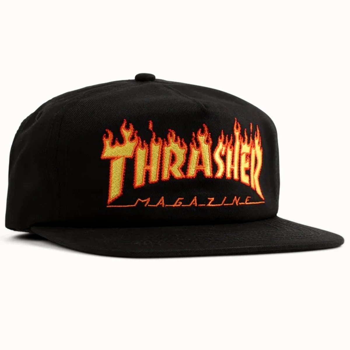 thrasher snapback logo flame