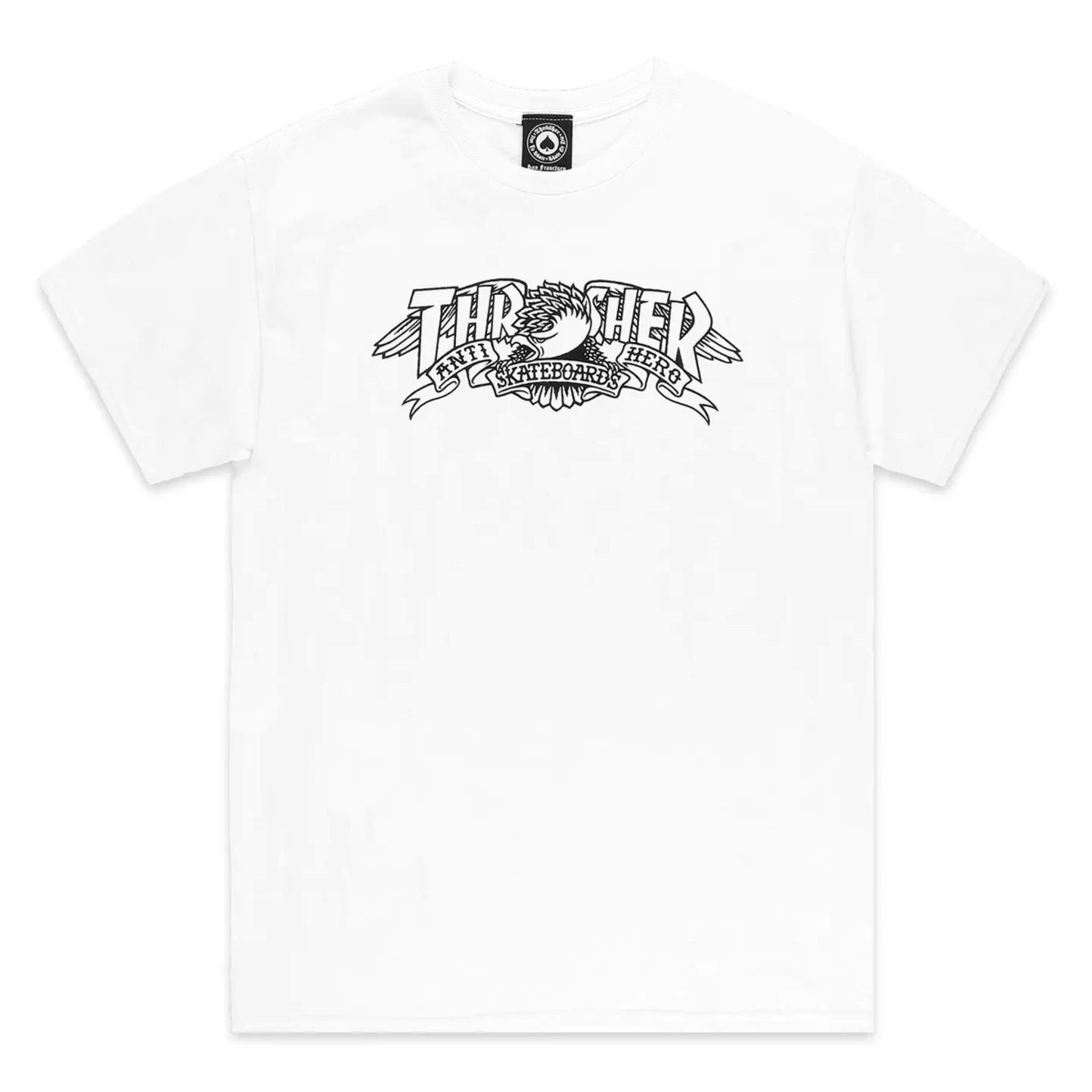 Thrasher x anti hero t-shirt eaglegram white