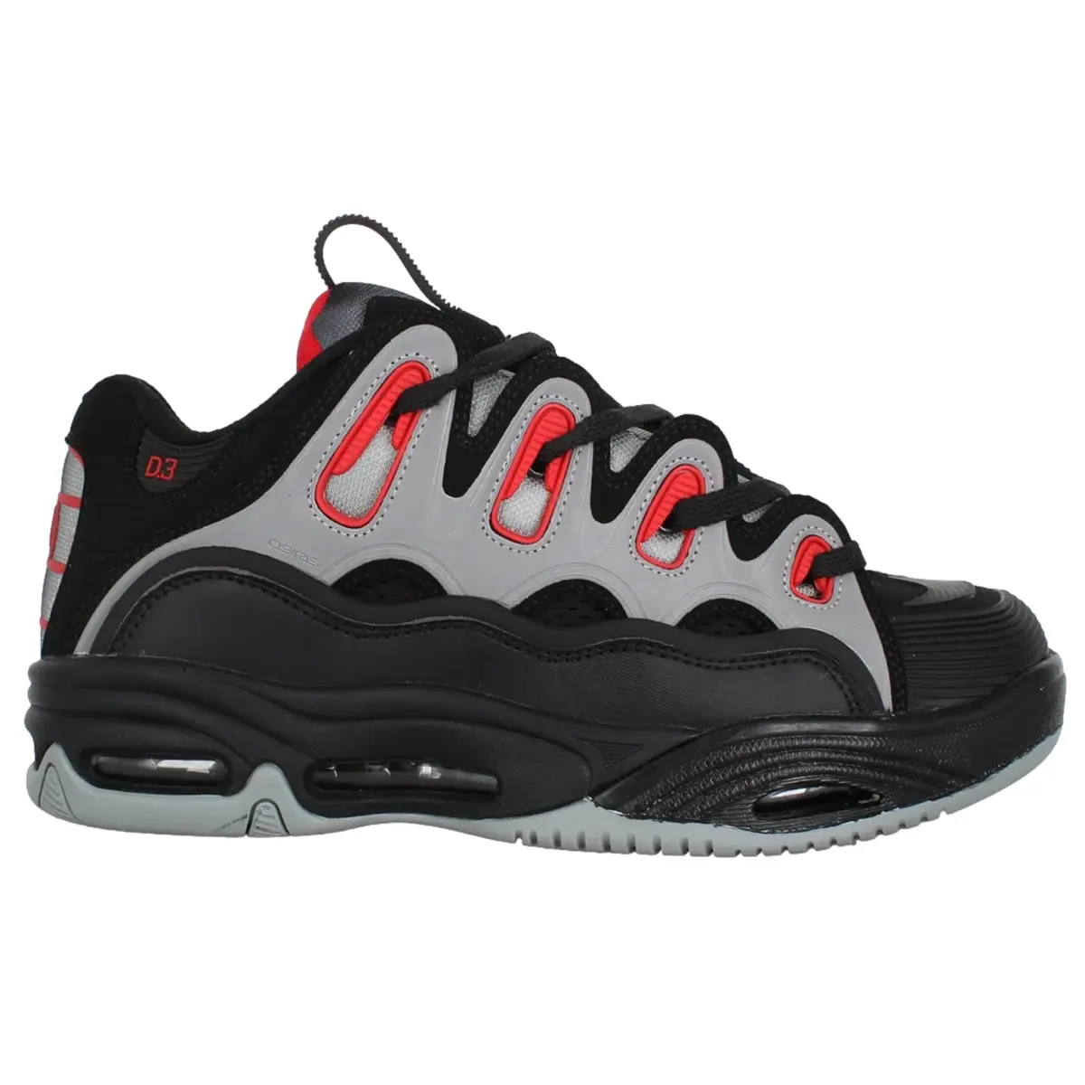 D3 2001 Osiris black grey red osiris footwear d3 2001