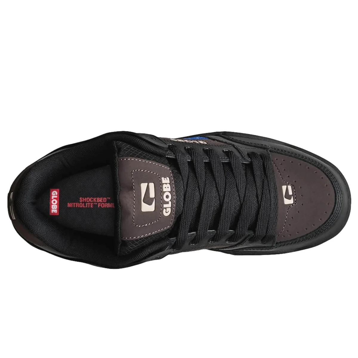 GLOBE TILT SCHUH BLACK TAN COBALT