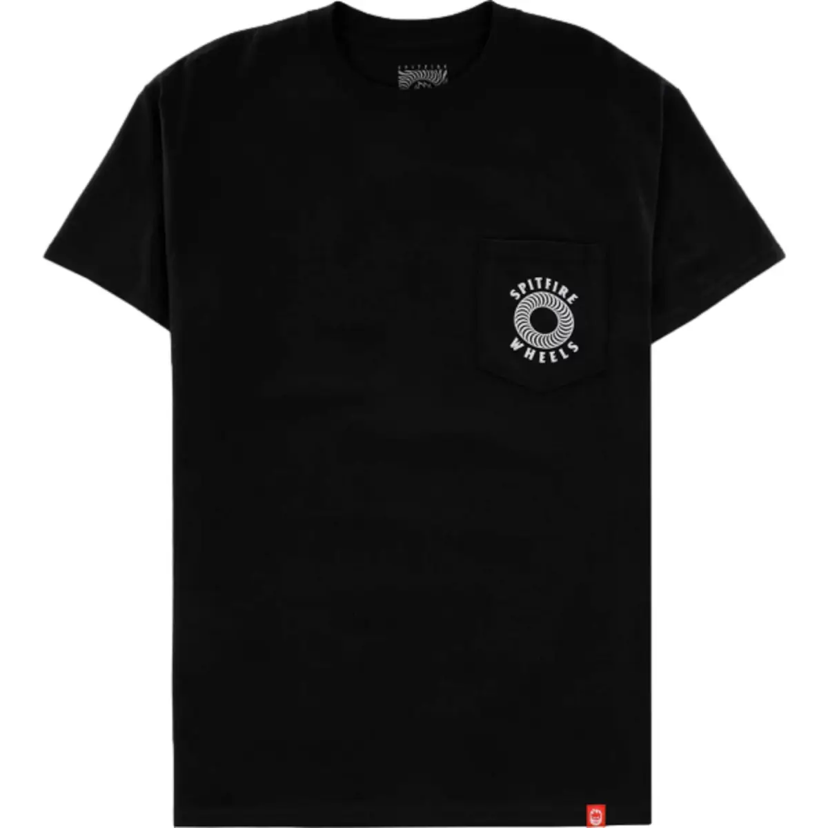 spitfire t-shirt hollow class pocket black