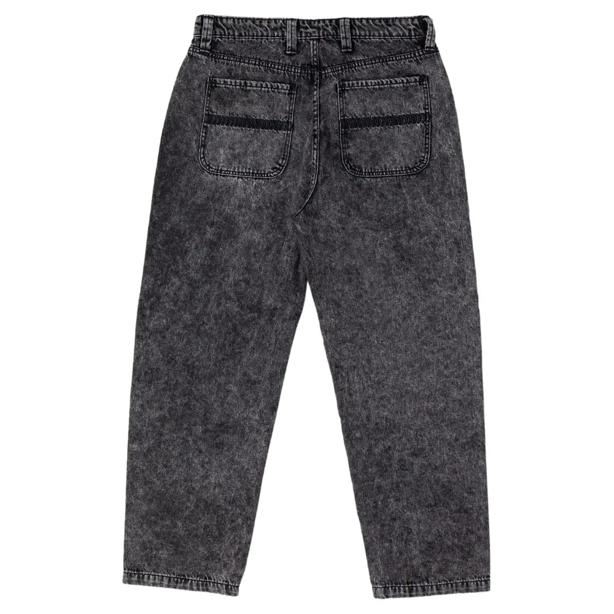 SPITFIRE DENIM BAGGY PANTS BLACK STONE WASHED