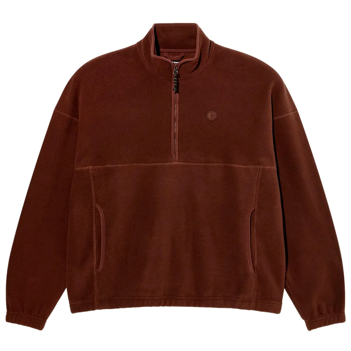 polar sweater ivan halfzip wine