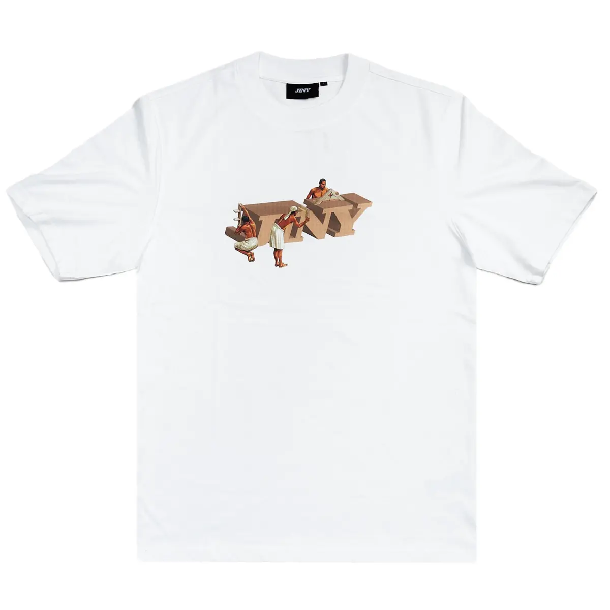 construction jiny t-shirt white