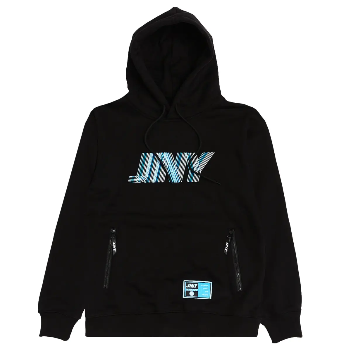 hoodie jiny lines heavy black