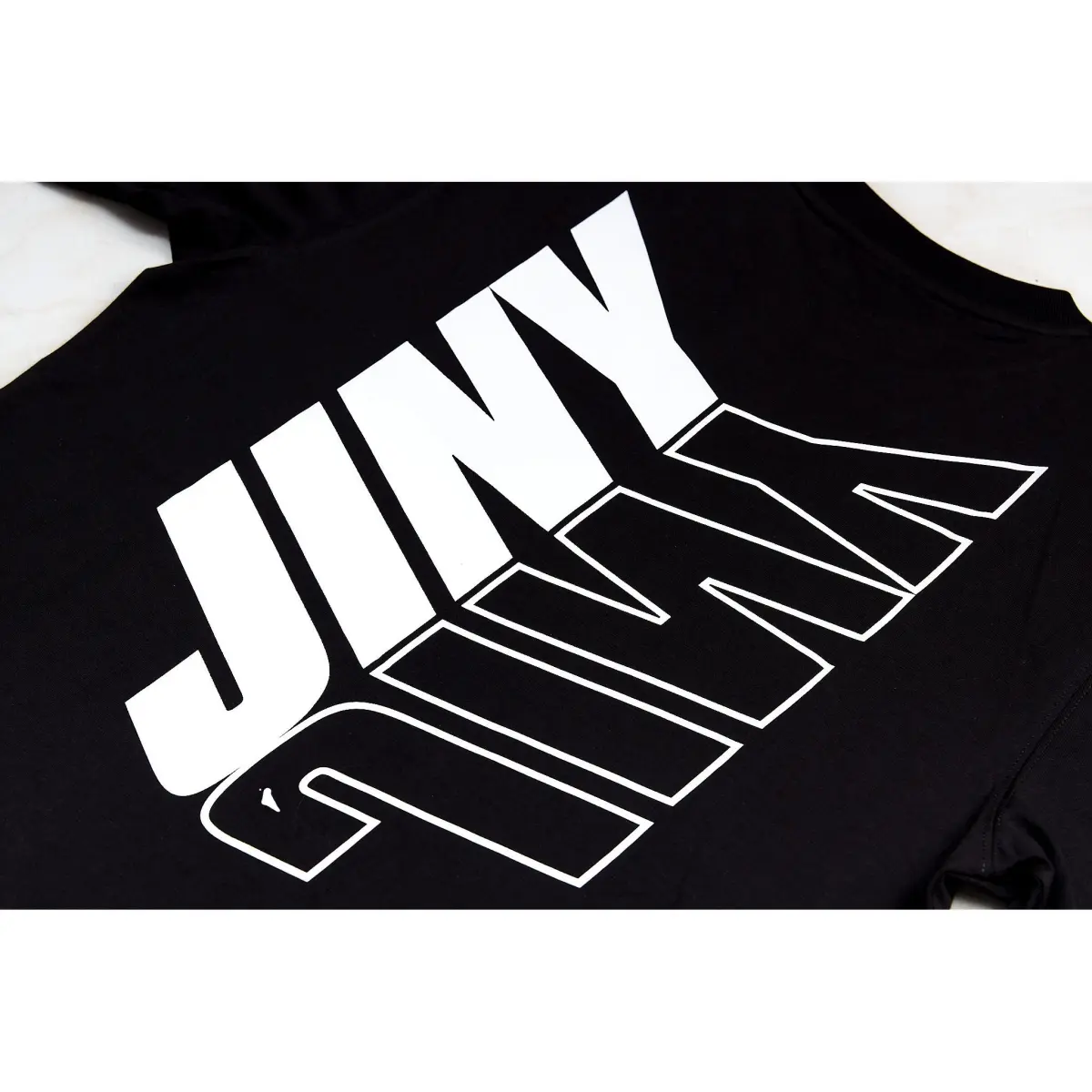 jiny t-shirt black mirror wings