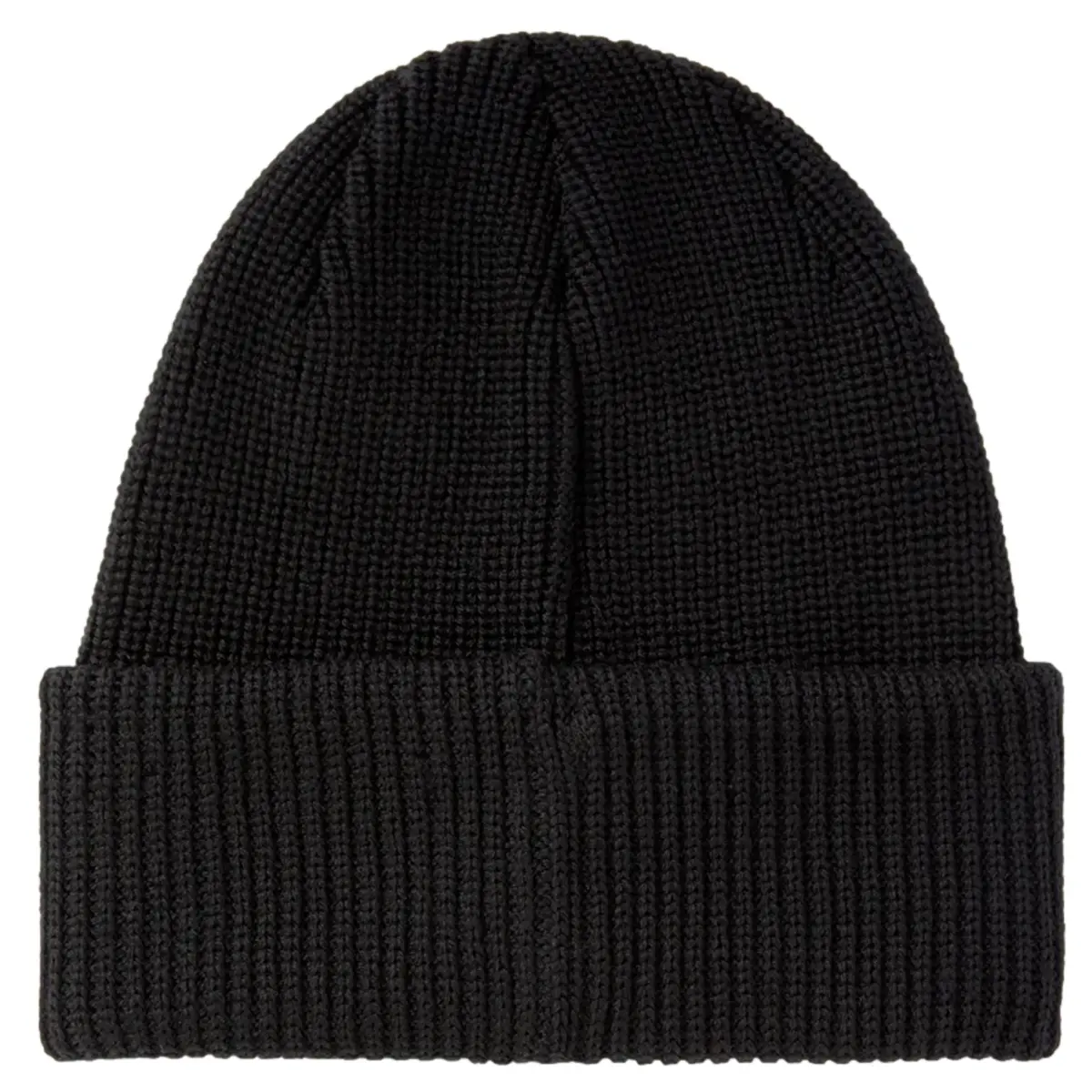 BEANIE POLAR BLACK DOUBLE FOLD MERINO