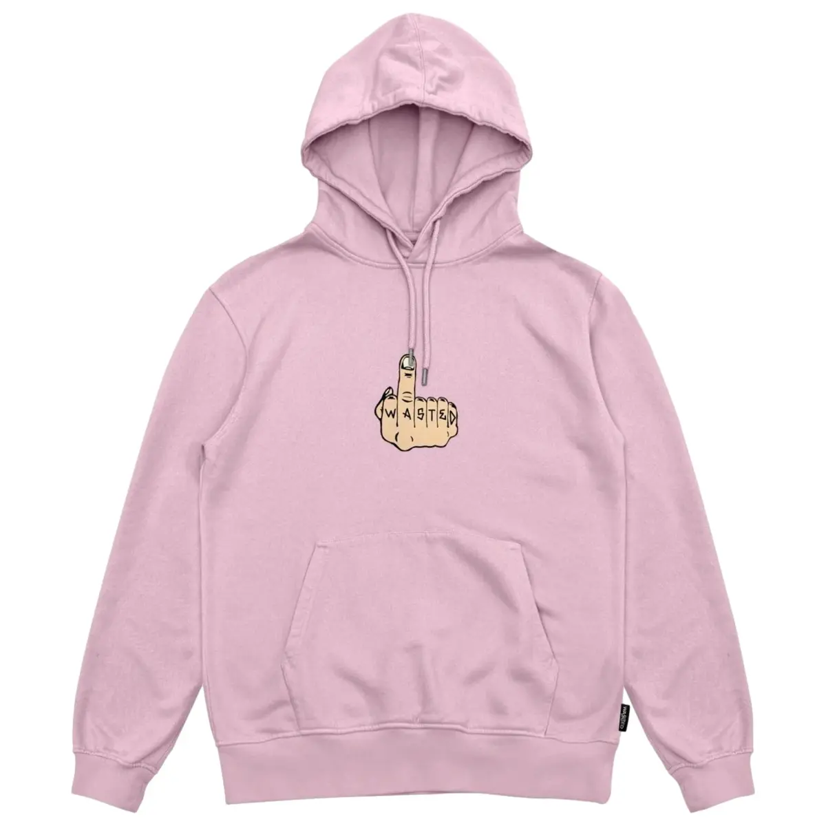 wasted paris middle hoodie sour pink