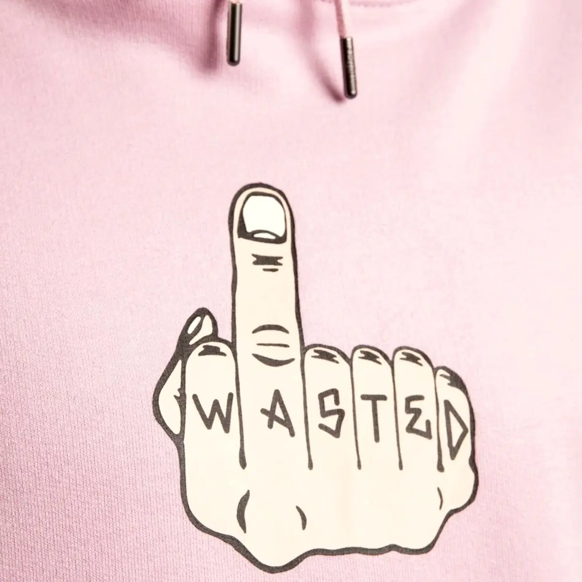 wasted paris middle hoodie sour pink