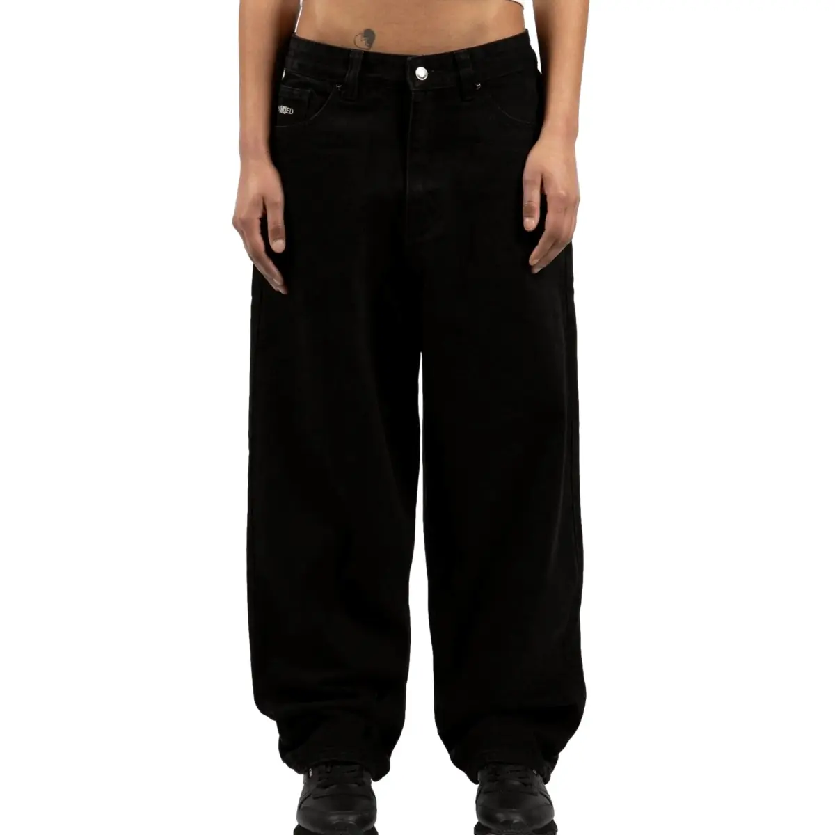 signature pants black wasted paris