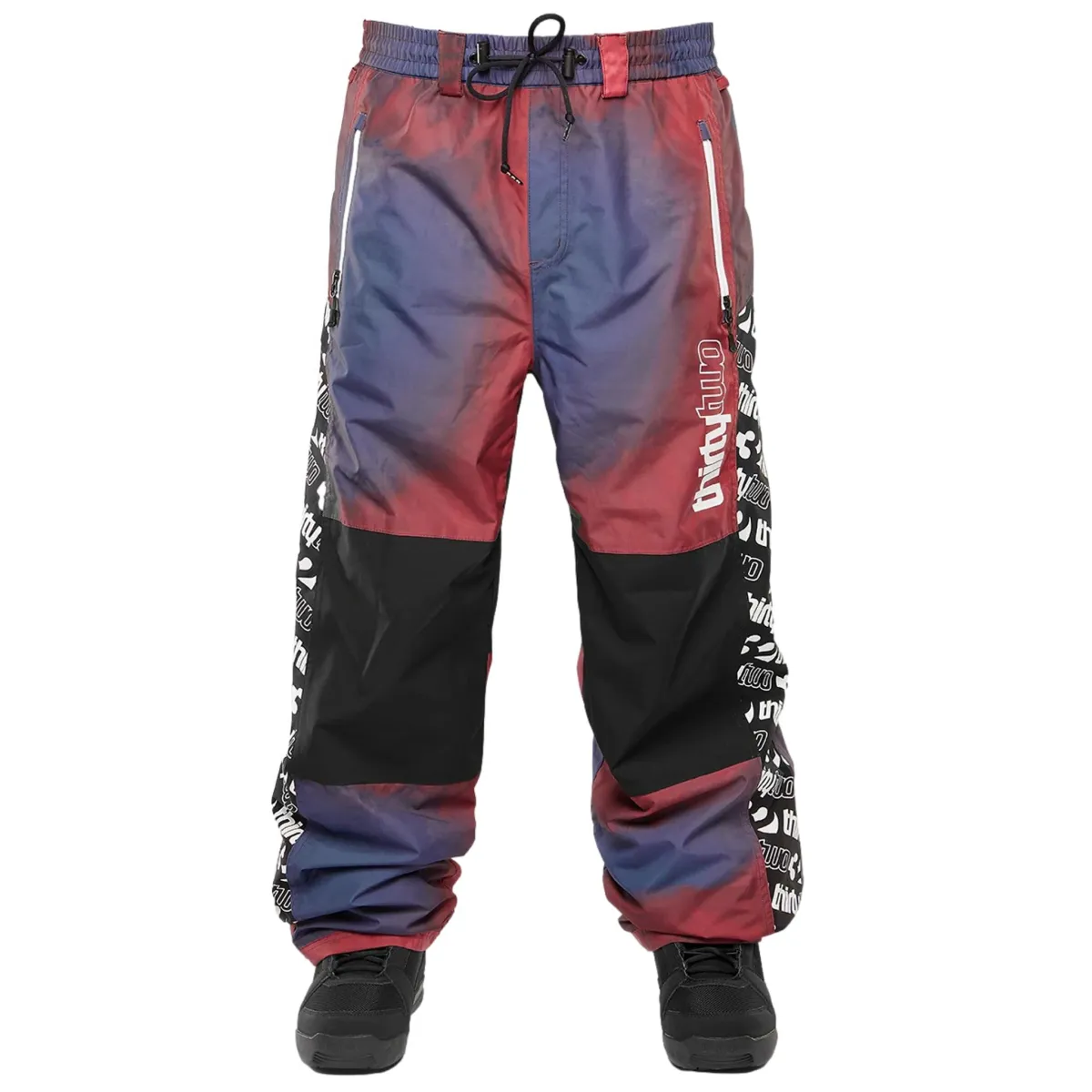 sweeper pant thirty two purple red black