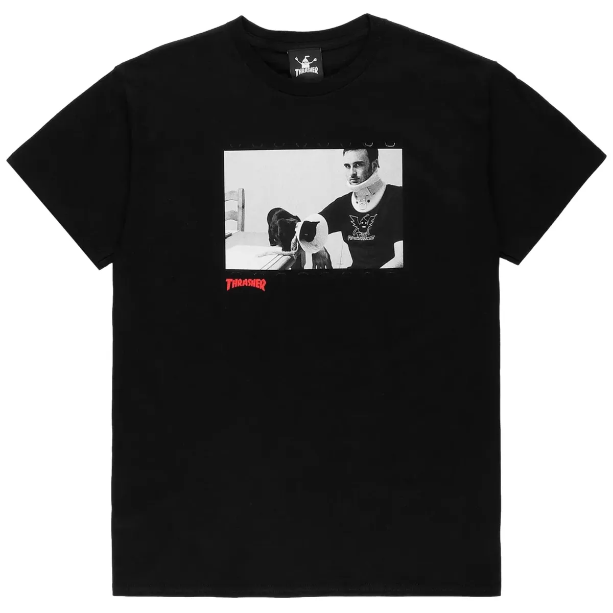 THRASHER T-SHIRT TEMPLETON BY BURNETT BLACK