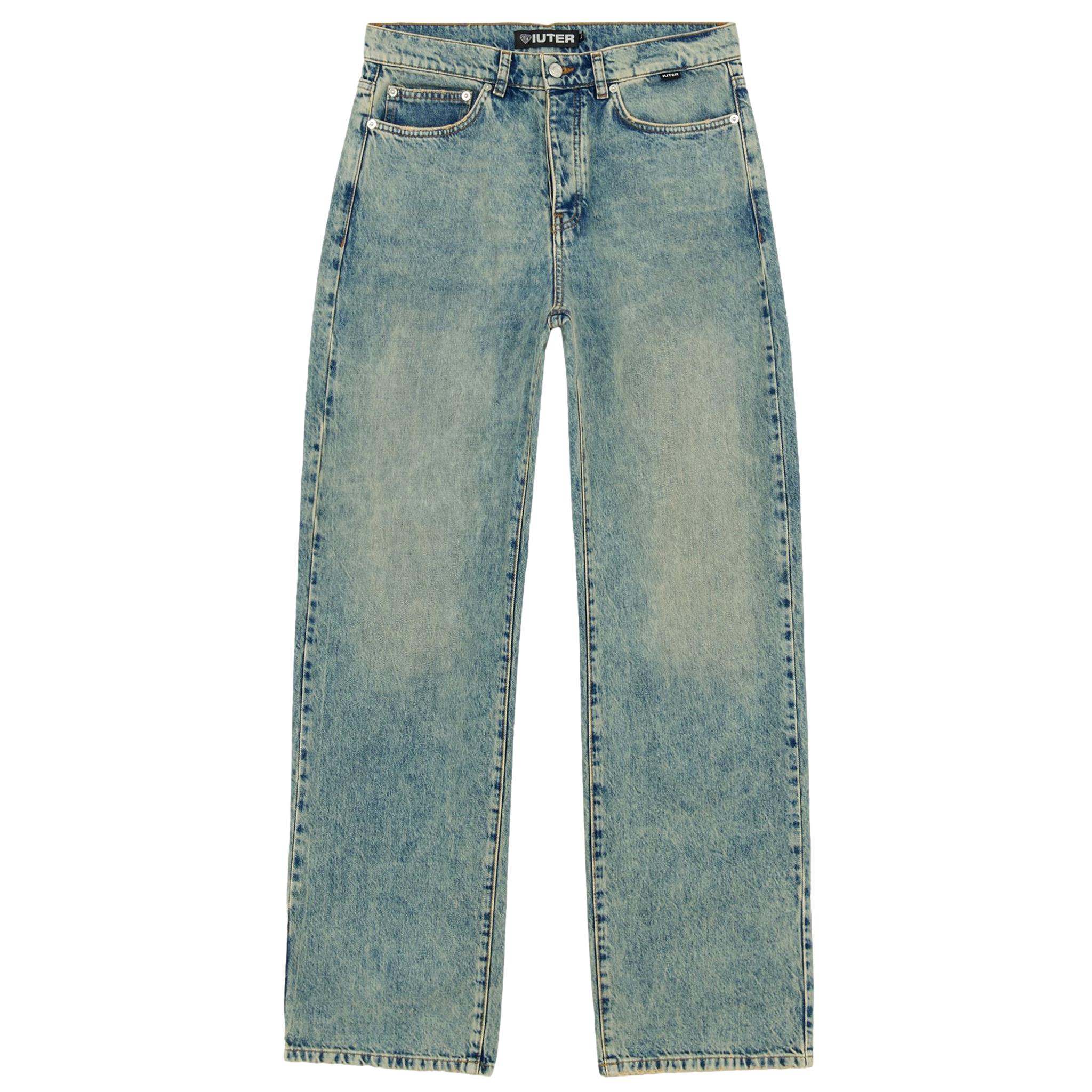 Iuter loose denim pants
